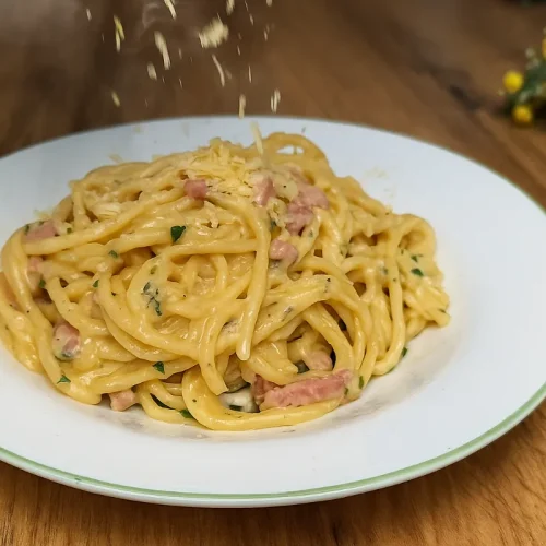 špagety so syrovou omáčkou