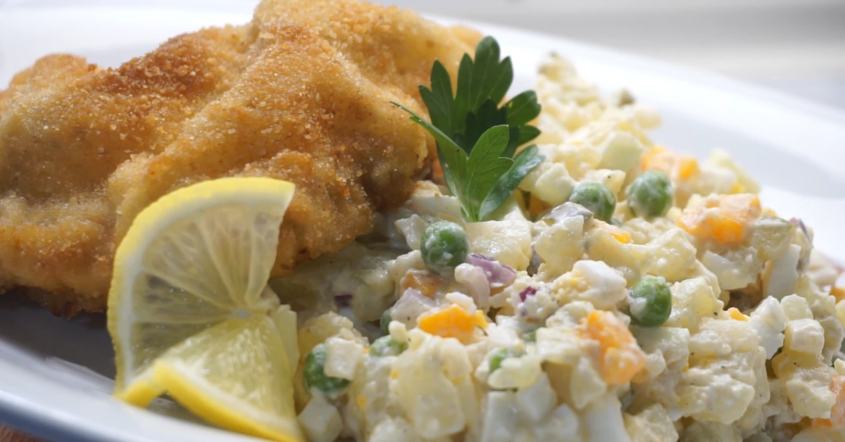 odľahčený zemiakový šalát