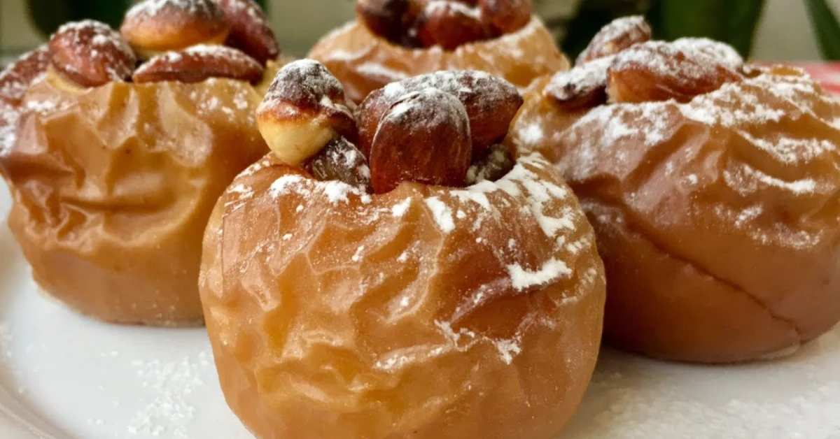 Pečené jablká s orechmi