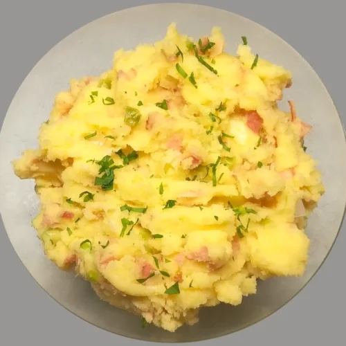 šťuchané zemiaky so slaninou