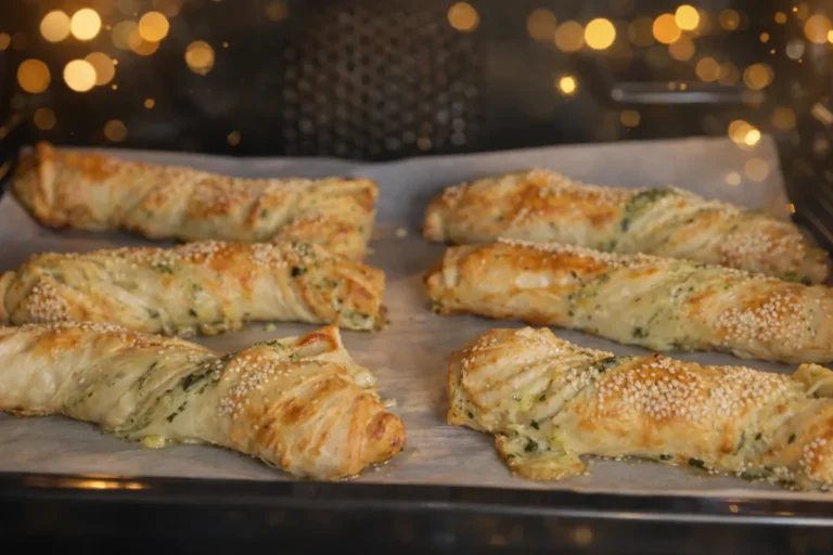 syrové tyčinky z lístkového cesta