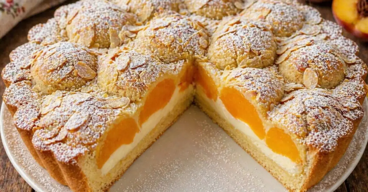 taliansky koláč s broskyňami