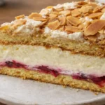 torta s malinami a vanilkovým krémom