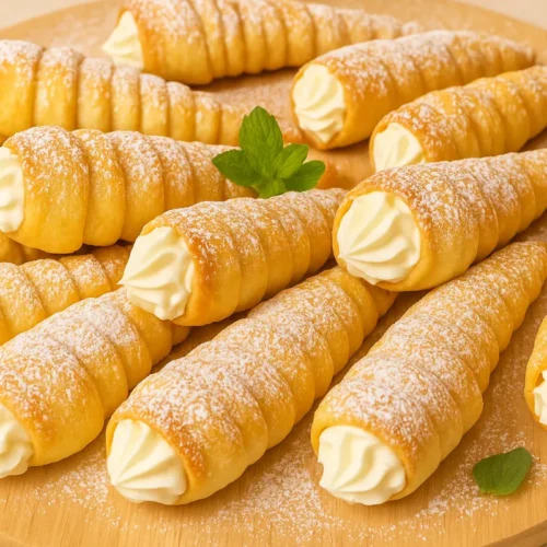 trubičky so šľahačkou