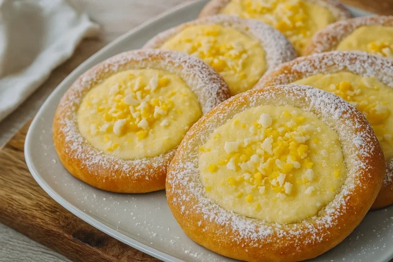 tvarohové koláče z kysnutého cesta