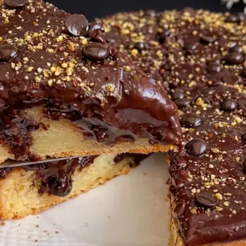 vanilkový koláč s čokoládovým krémom