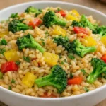 večera z ryže a zeleniny