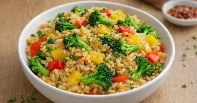 večera z ryže a zeleniny