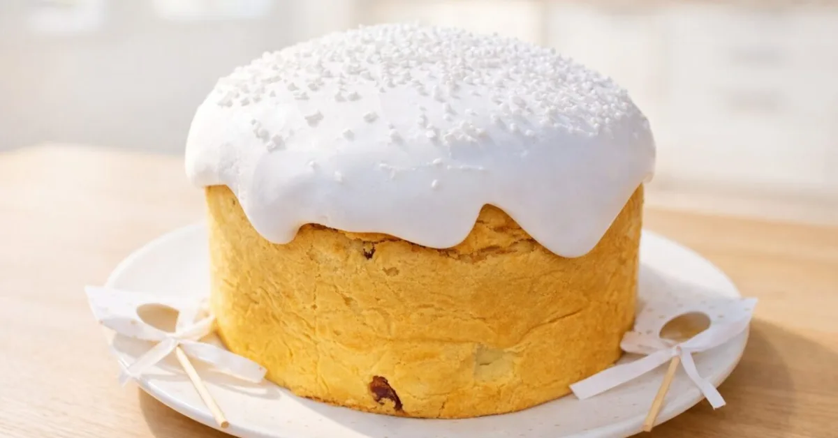 veľkonočný koláč s hrozienkami