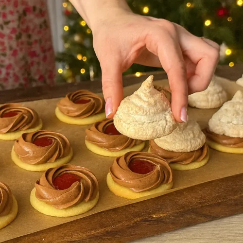 vianočné plnené kokosky