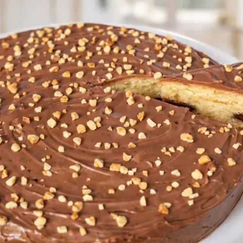 vláčny nutelový koláč