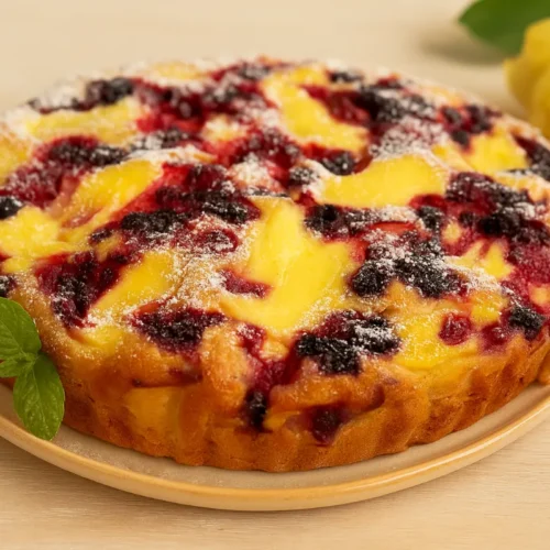 vláčny ovocný koláč