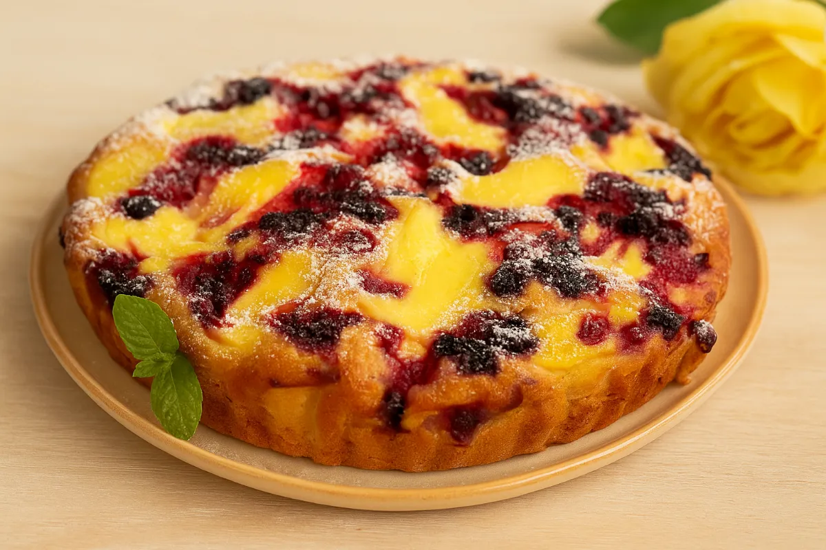 vláčny ovocný koláč