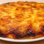 vrstvené zemiaky so syrom a cibuľou