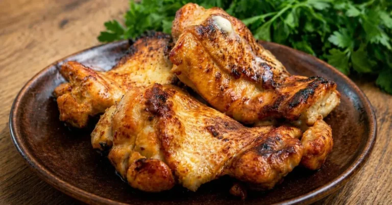 vykostené kuracie stehná na panvici