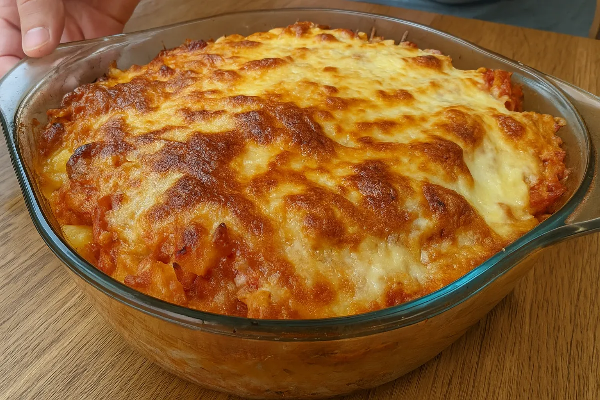 zapečené cestoviny s mäsovou zmesou