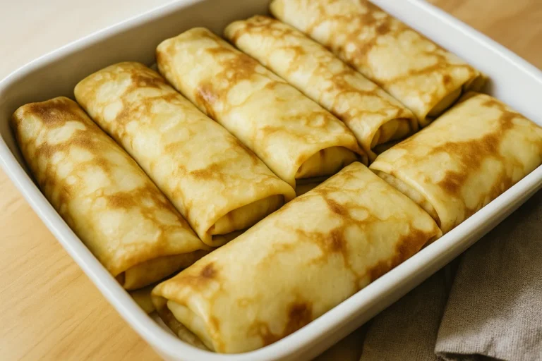 zapečené palacinky s tvarohom