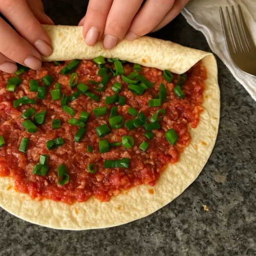 zapečené tortilly s mäsom