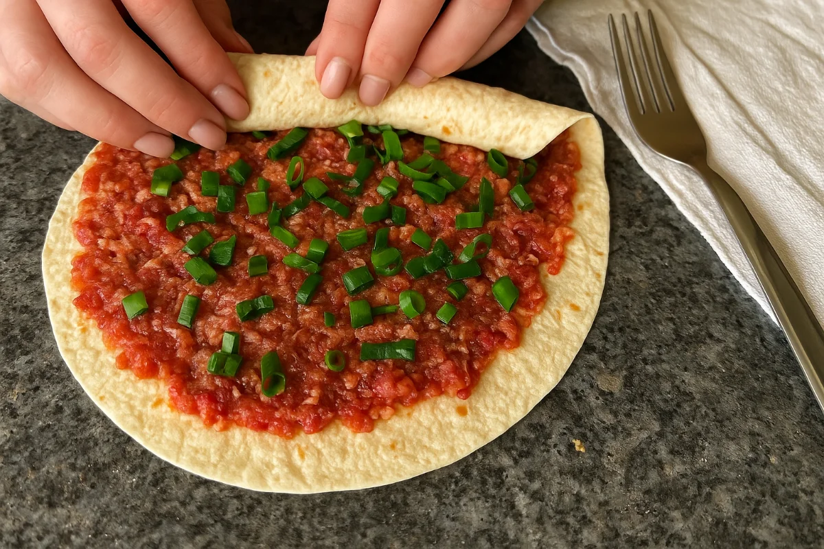 zapečené tortilly s mäsom