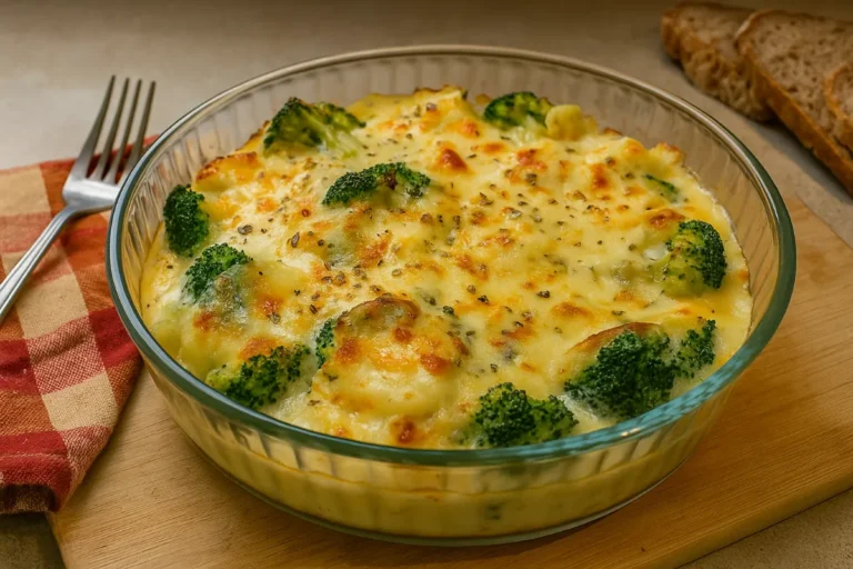 zapekaná brokolica
