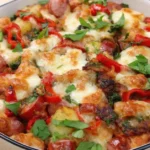 zapekané zemiaky s párkami