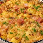 zapekané zemiaky so šunkou a syrom