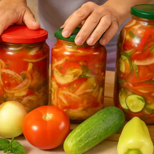 zaváraný zeleninový šalát