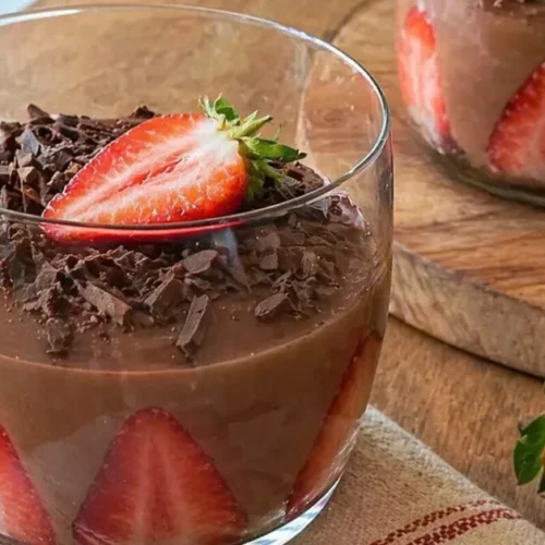 zdravý čokoládový dezert