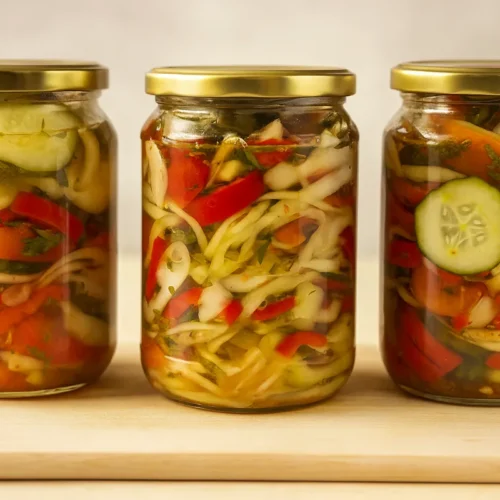 zeleninový šalát na zimu