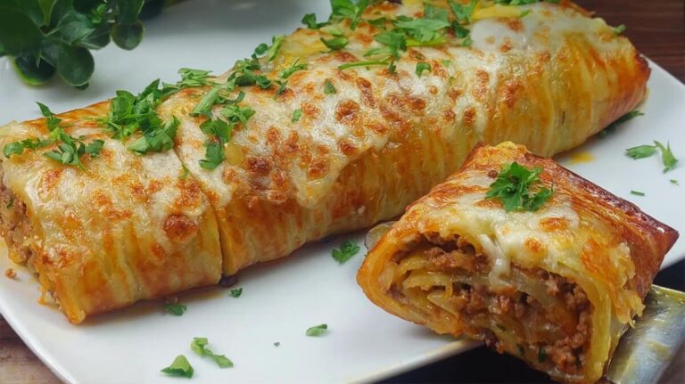 zemiakové rolky s mletým mäsom