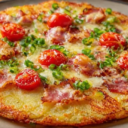 zemiakový koláč s mortadellou