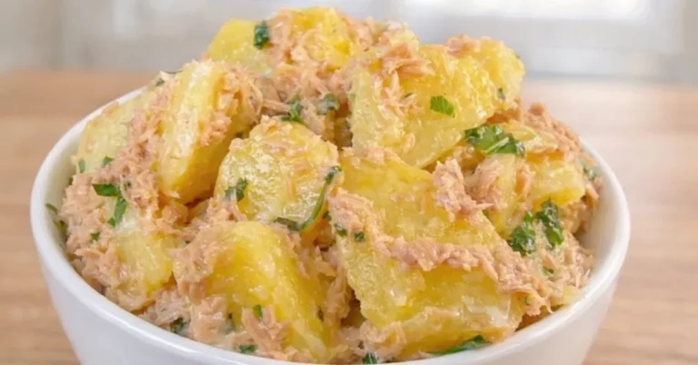 zemiakový šalát s tuniakom