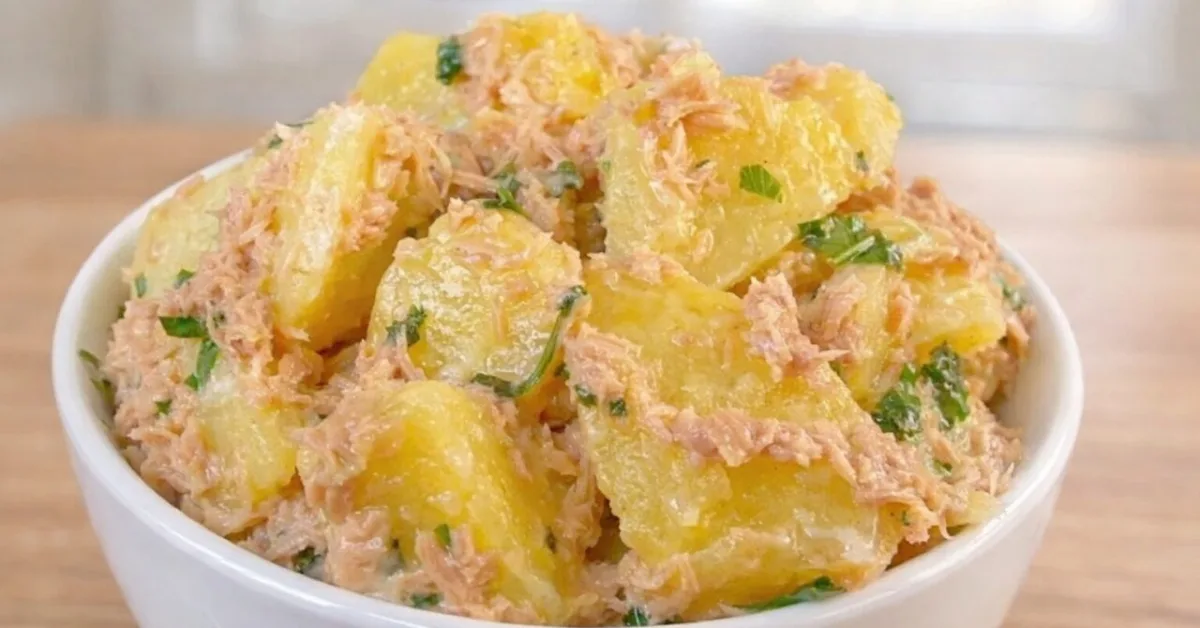 zemiakový šalát s tuniakom