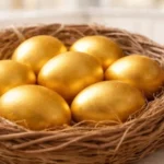 zlaté veľkonočné vajíčka z kurkumy