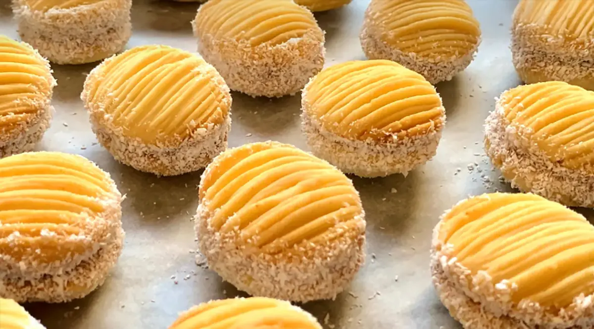 Maslové sušienky s kokosom