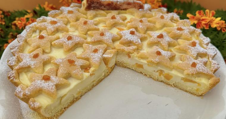 Super krémový taliansky koláč s broskyňami: Jednoduchý recept na oku lahodiaci dezert