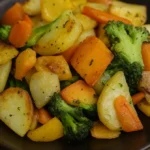 Restované zemiaky so zeleninou